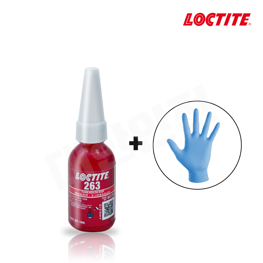 록타이트 고강도 접착제 혐기성 나사 고정제 263 10ml + 니트릴 장갑 세트 8,500원