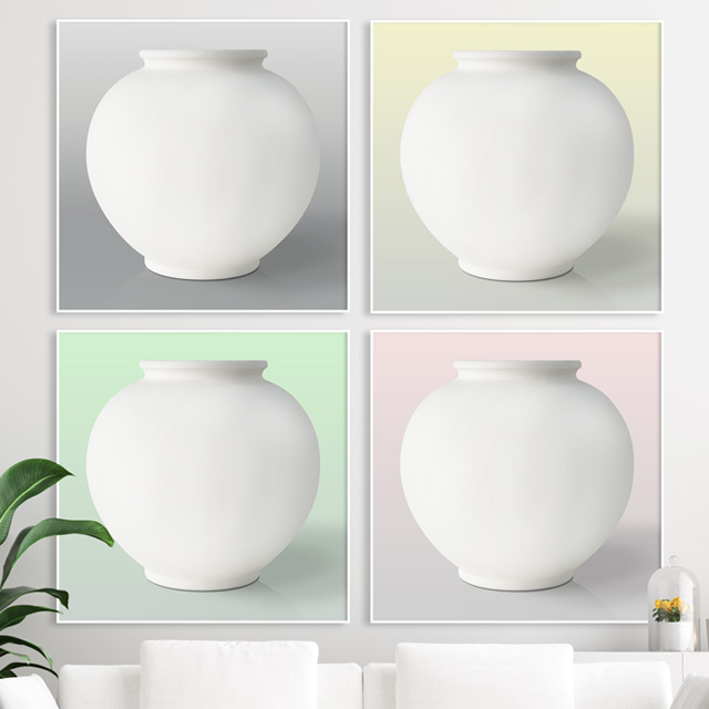 하루애디자인 돈들어오는그림 도자기 달항아리 액자 대형 거실 247,000원