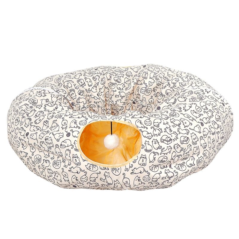 세븐펫 고양이 숨숨터널 하우스, Beige, 1개 73,900원