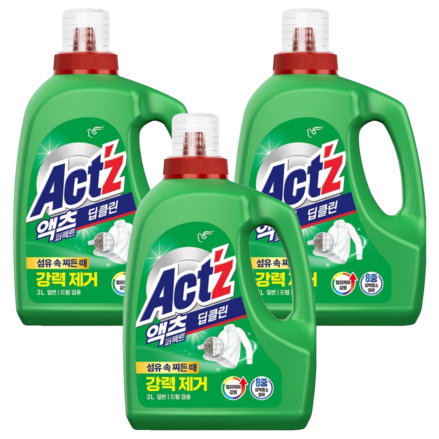 액츠 퍼펙트 딥클린 액상세제 본품, 3L, 3개 24,600원