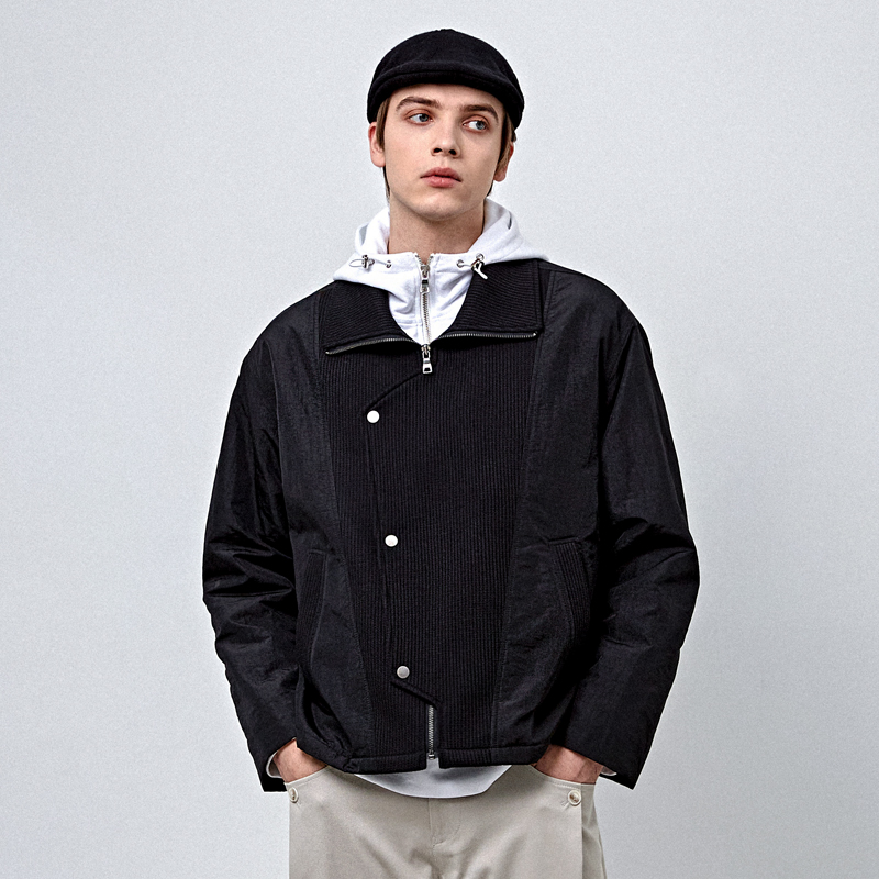 커스텀어스 남성용 유니크 밴드넥 오버핏 윈드브레이커 점퍼 CFS24SWJP218 125,920원