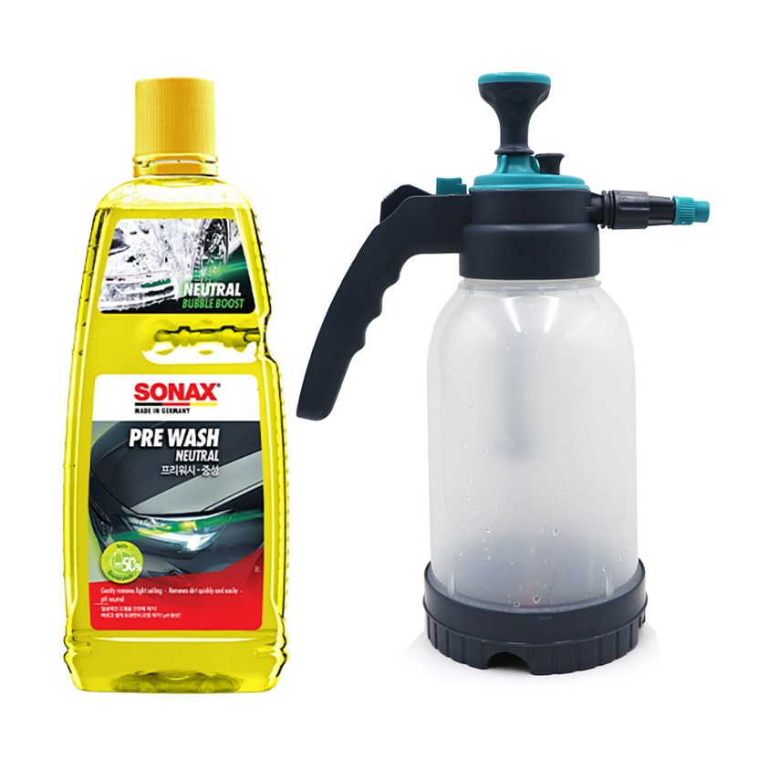 소낙스 중성 프리워시 카샴푸 1000ml+압축분무기 세트 19,500원