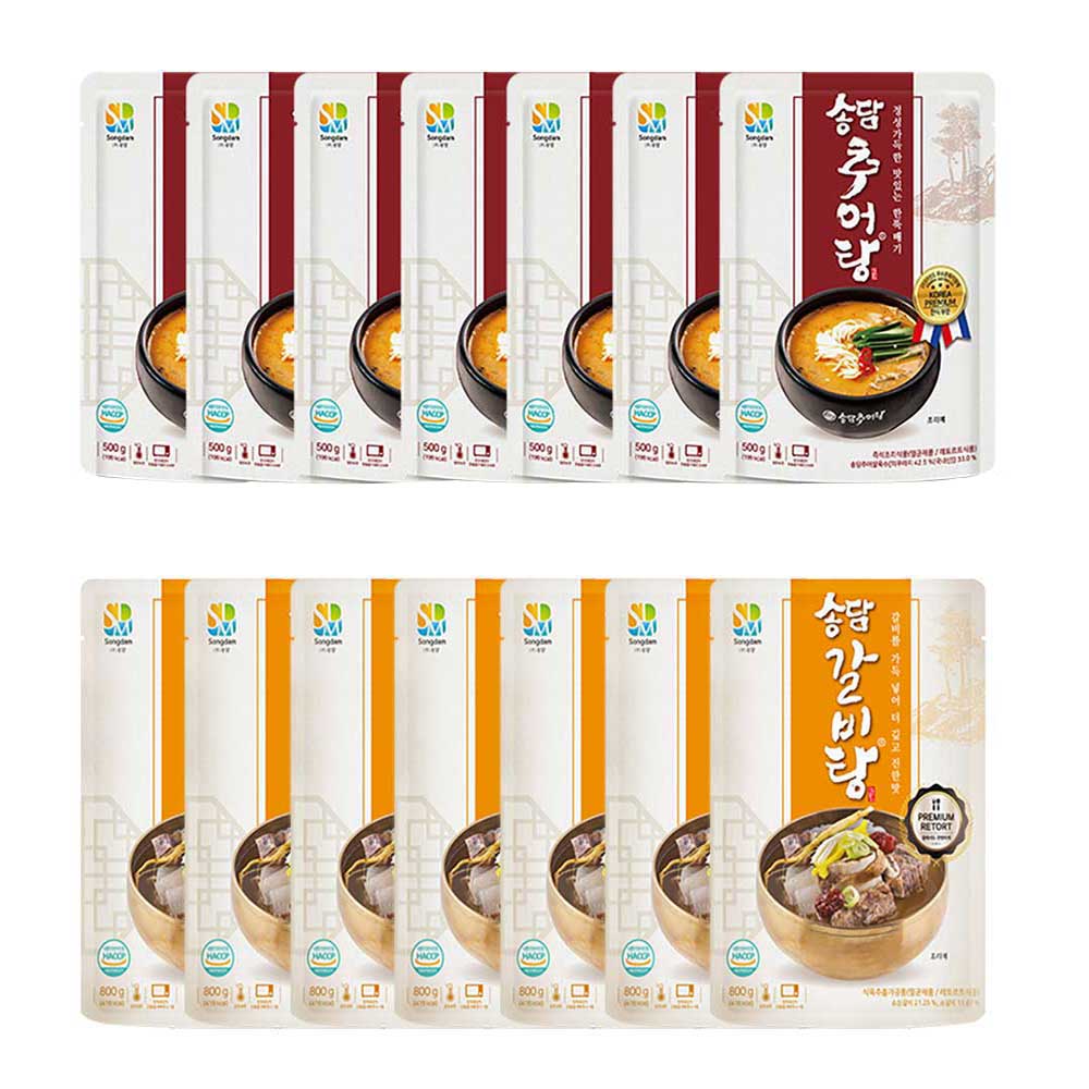 송담 기력충전 추어탕 갈비탕 더블 보양세트(7+7) 122,000원