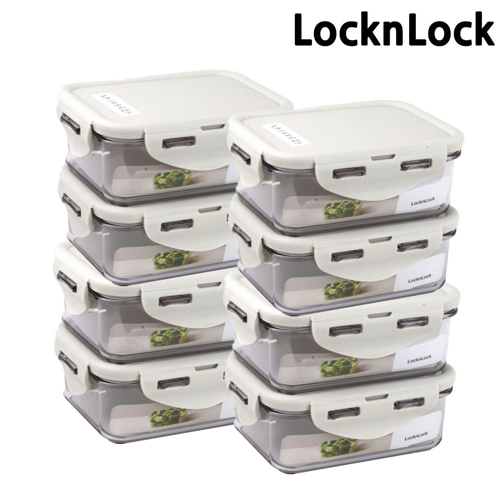 락앤락 항균 스테커블 밀폐용기 직사각 라이트 그레이 350ml 27,730원