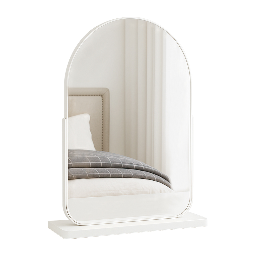 이너네스트 아치형 LED 화장대 거울 각도조절 탁상용, 화이트(비조명) 20,000원