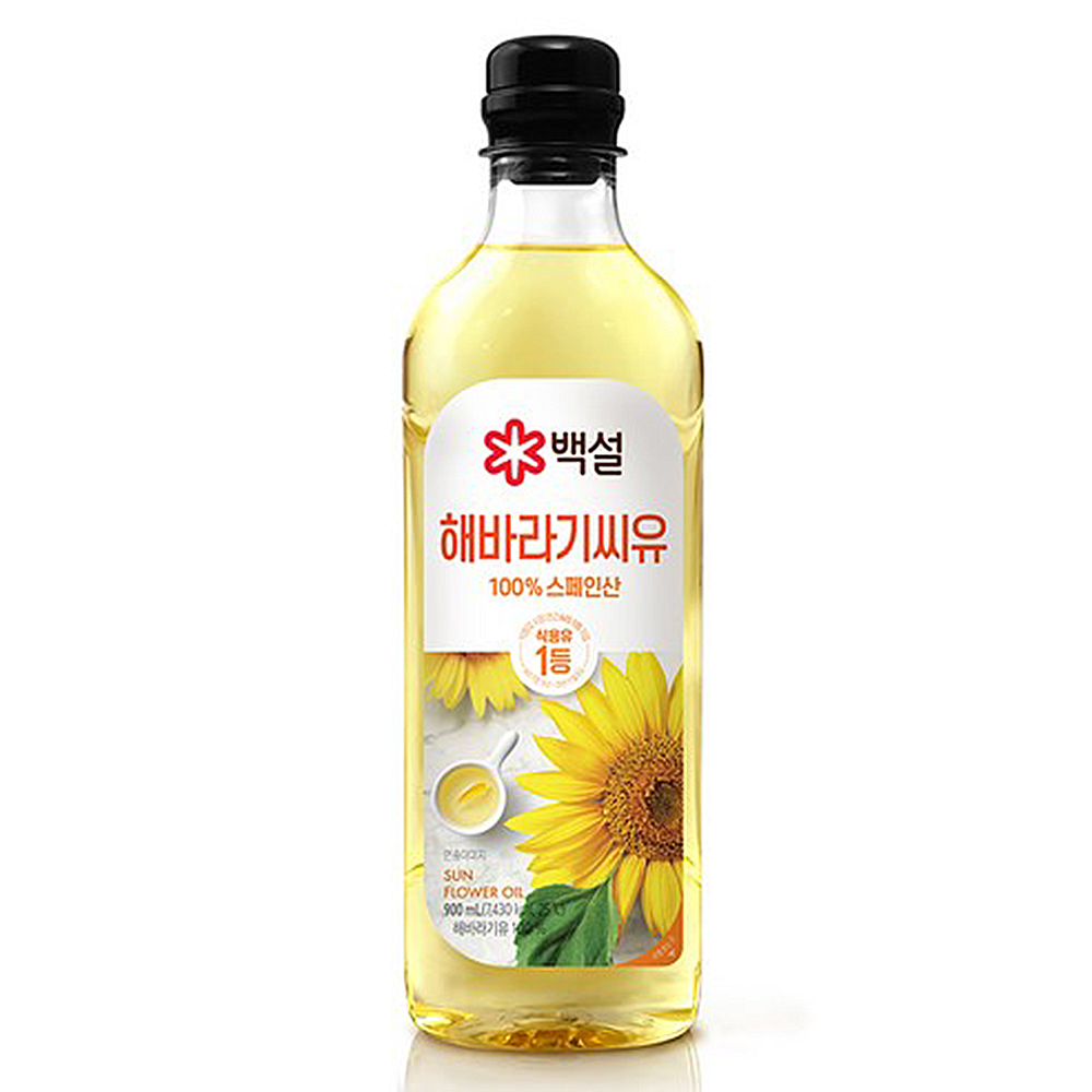 해바라기유 백설 식용유 900ml, 3개, 900ml 13,460원