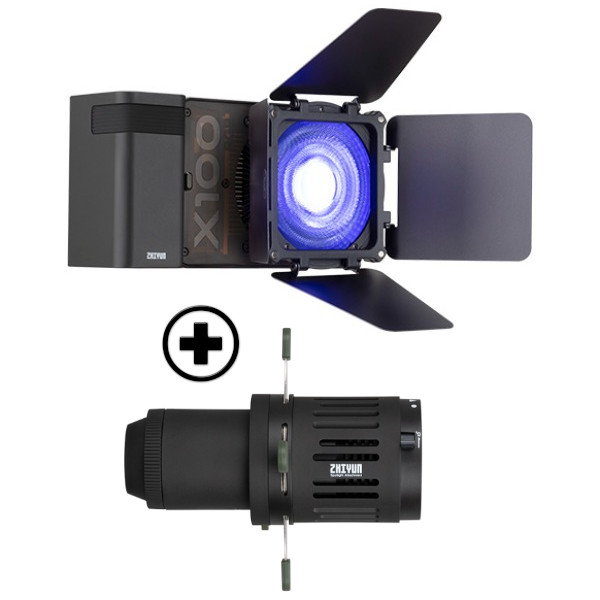 ZHIYUN MOLUS X100 RGB PRO (Black) 포켓 COB 조명 + 사은품 (스포트라이트 어태치먼트) 656,000원