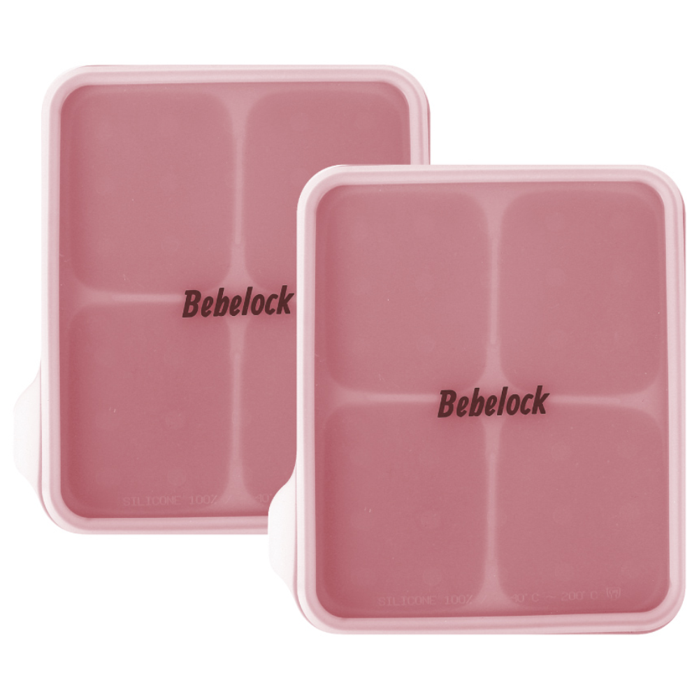 베베락 엘파 실리콘 큐브 2P(냉동보관용기_뚜껑포함 13.5cm X 15cm), 엘파 실리콘큐브(피치핑크2P), 1개 14,900원