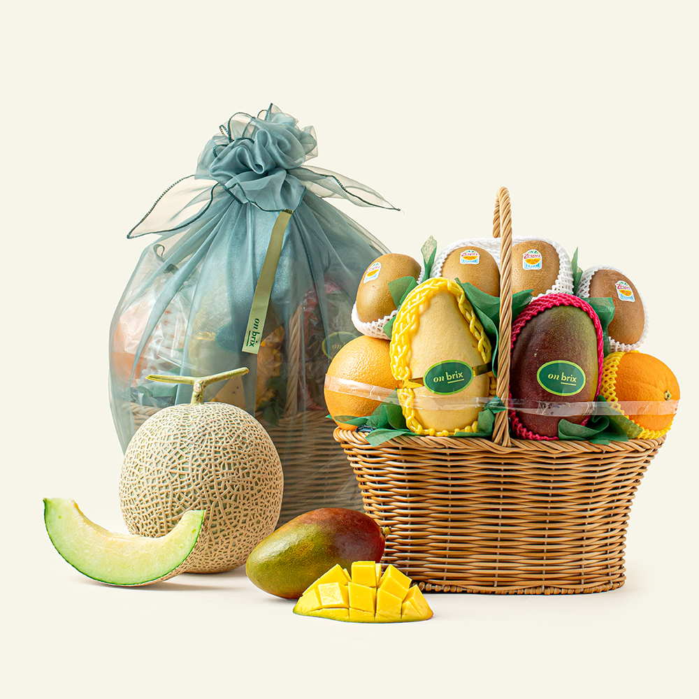 [로켓프레시] 온브릭스  과일바구니 6종 선물세트 중형 2호 3.62kg 119,990원