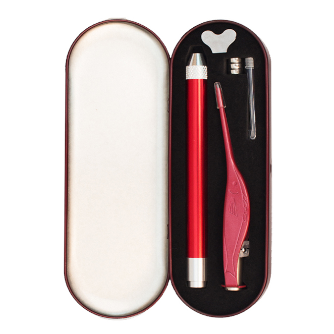 브리사 LED 라이트 귀이개 귀지제거 + 하드 케이스 세트 레드 8,600원