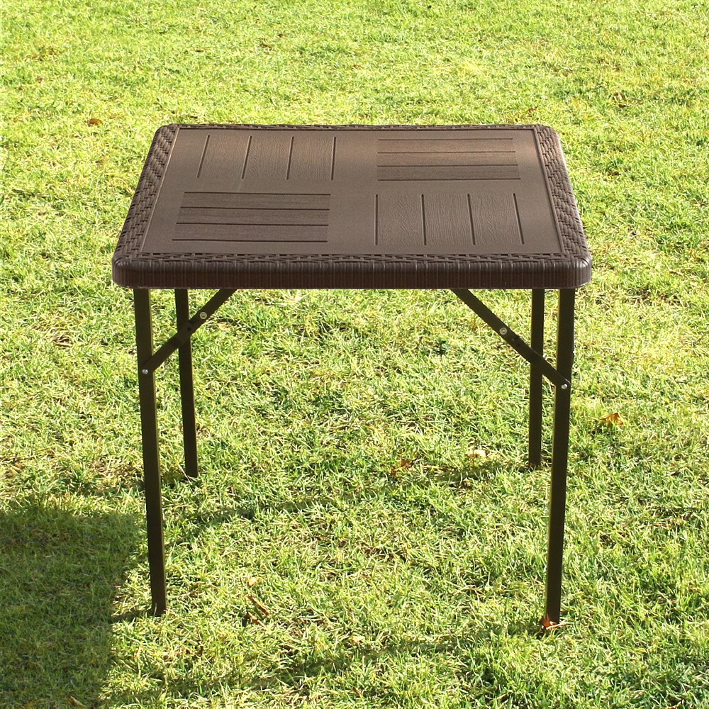 아르망 800 슬림 사각 브로몰딩 접이식 테이블 야외, 색상:브라운, 1개 49,000원