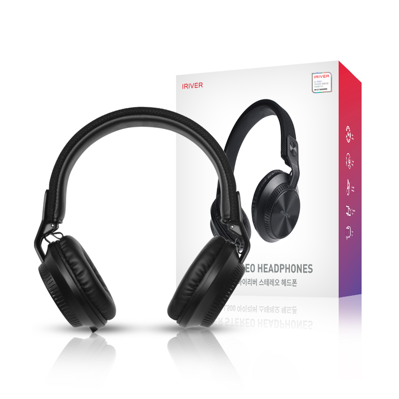 아이리버 스테레오 헤드폰, 블랙, IGH-L500, 현재가 17,360원