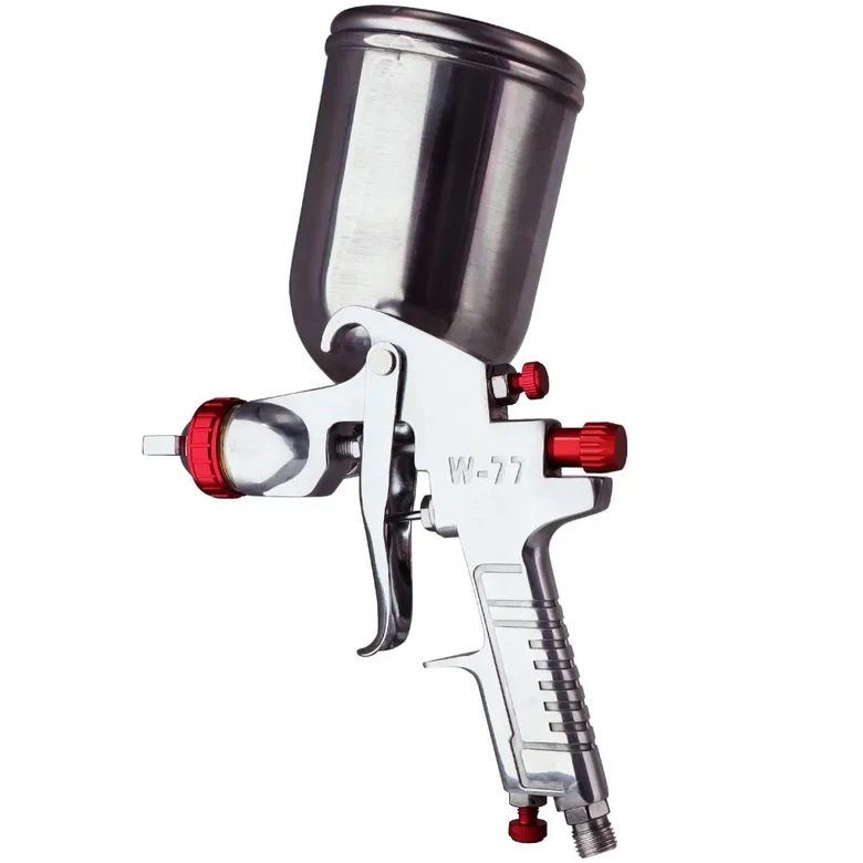 1.0 1.3 1.5 1.8MM 노즐 W-71 공압식 페인트 스프레이 건 중력 공급 에어브러시 키트(일회용 혼합 컵 어댑 32,600원
