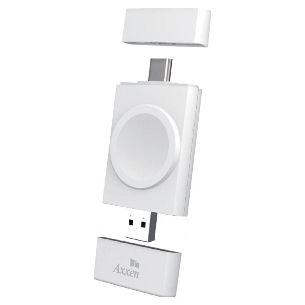 액센 AW11 휴대용 갤럭시 애플워치 동시호환 듀얼 포트 스마트 워치 무선충전기, 화이트, 1개 9,530원