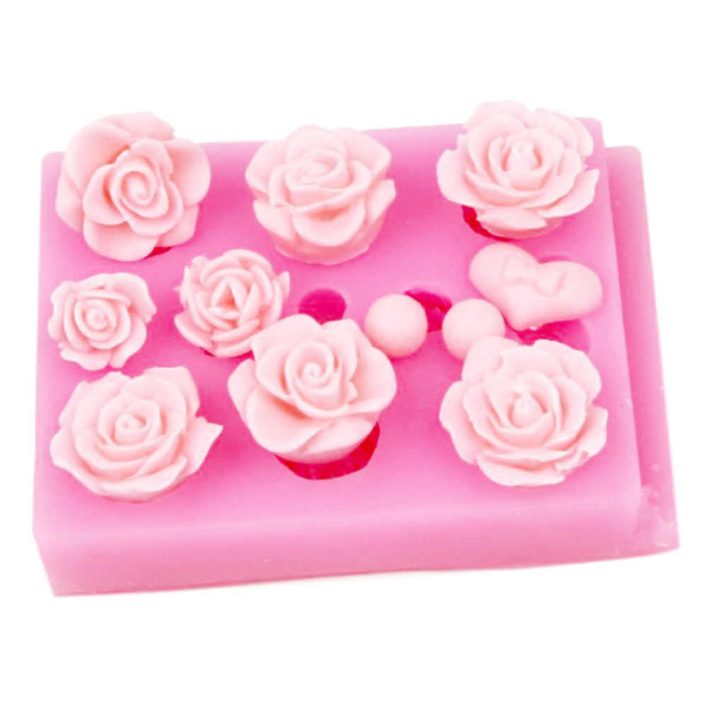 실리콘 수제 몰드 꽃 리본 보석 11구, 단일 색상 6,900원