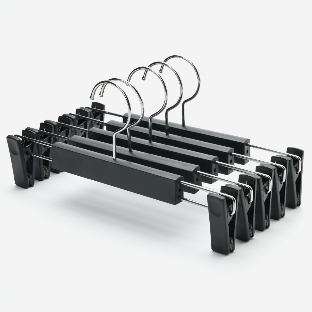 트리안트 국내생산 프리미엄 논슬립 어깨뿔방지 옷걸이 바지걸이, 바지걸이 블랙, 10개 17,770원