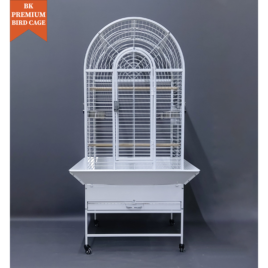 앵무새새장 스노우 화이트 아치형 중대형새장 W/R65 [카이큐,세네갈,회색앵무,아마존,뉴기니아 등] 350,000원