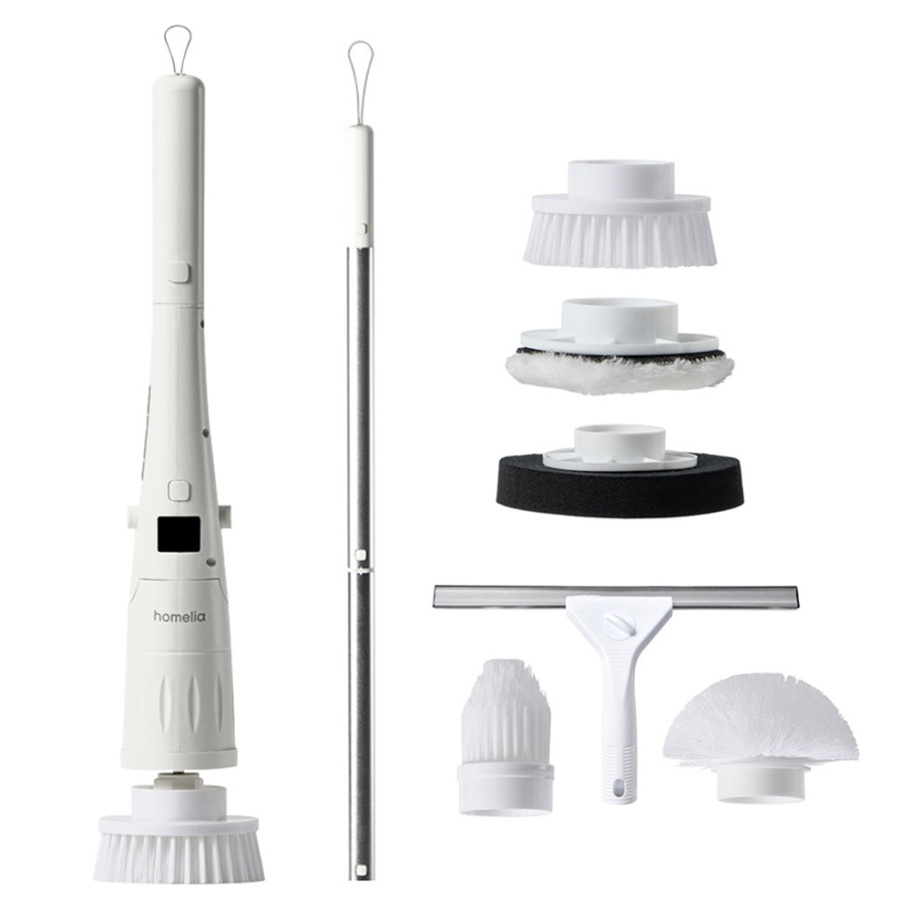 홈리아 무선 욕실청소기 + 아쿠아스핀 브러시 6종 세트, 화이트, HA-SP90 36,570원