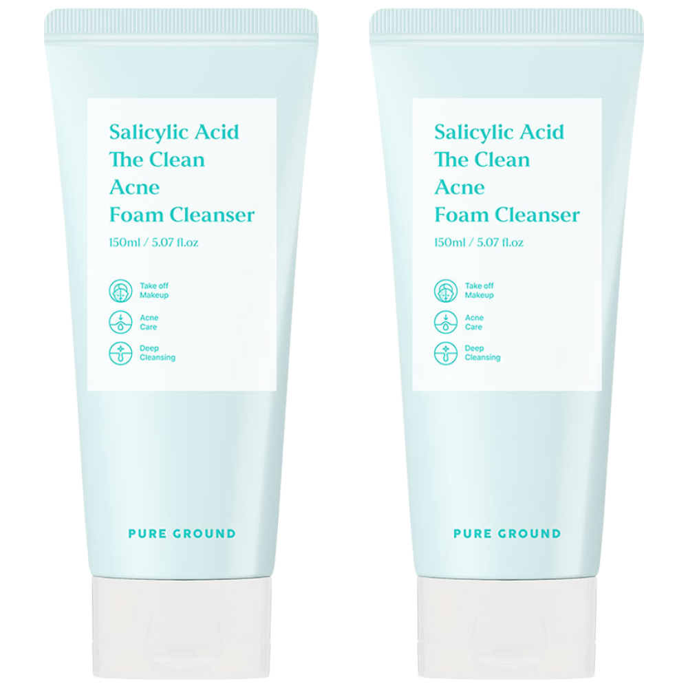 퓨어그라운드 살리실산 더 클린 아크네 폼클렌징 150ml 2개, 150ml 9,600원