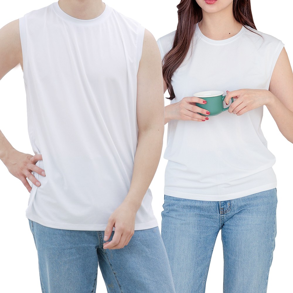 예스플러스 국산 기능성 쿨링드라이핏 민소매 나시티 3장세트/남녀공용 22,900원