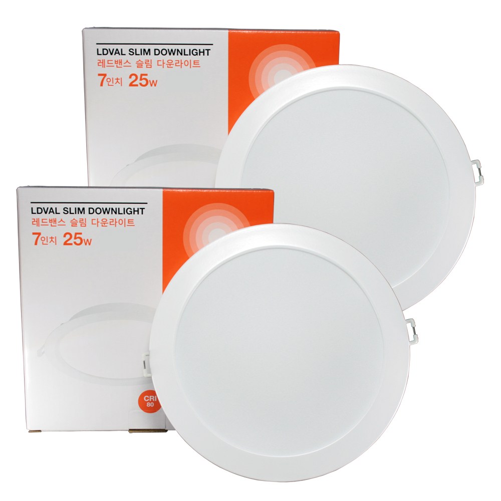 오스람 레드밴스 LED 다운라이트 7인치 25W * 2ea, 2개, 주광색(흰빛) 18,700원