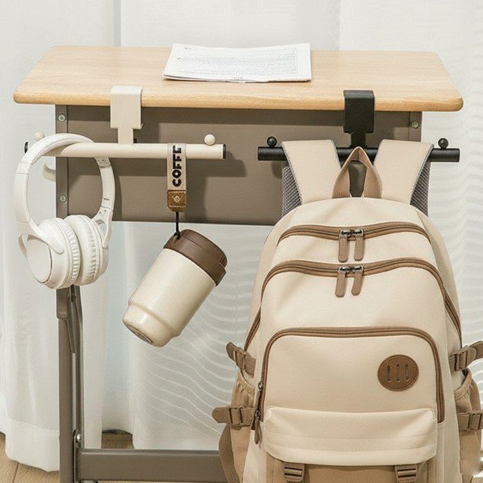 무타공 강력하중 책상 T자형 양방향 가방걸이 테이블 가방거치대 6,830원