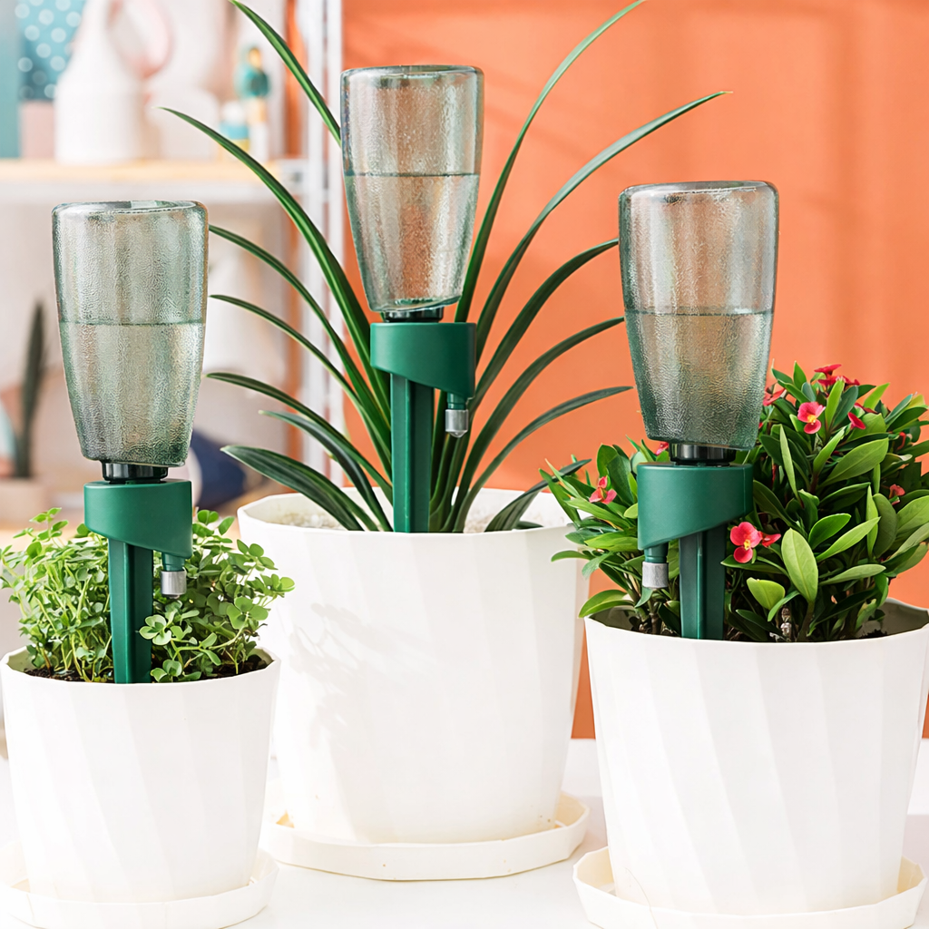 웃는살림 식물자동급수기 화분 자동 급수기, 그린, 3개 11,900원