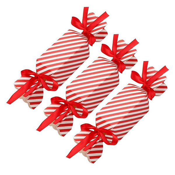 사탕 초콜릿 미니 종이상자 줄무늬 리본 포장, 30개입 11,000원