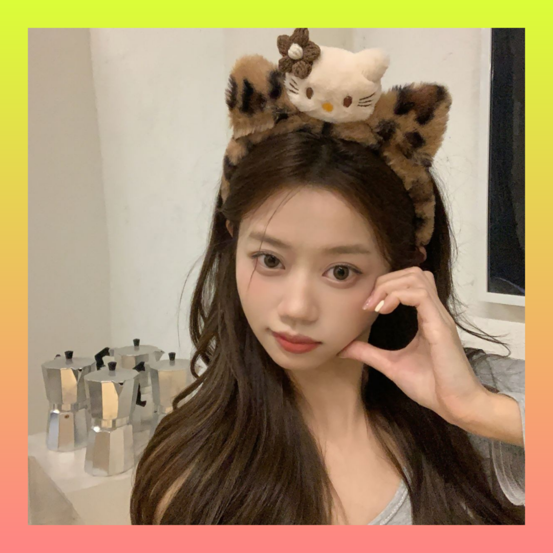 귀여운 눈알 머리띠 세안용 헤어밴드, KT 고양이 14,800원