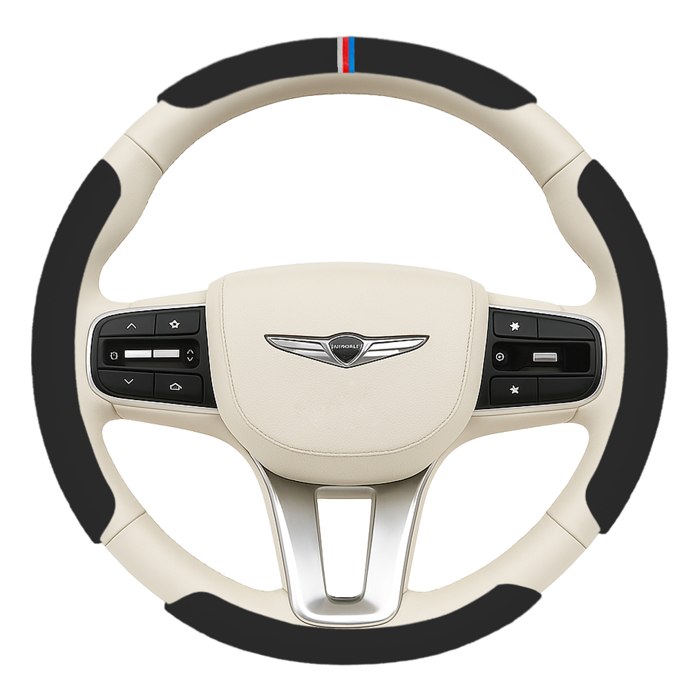 SOTT 자동차 핸들커버 프리미엄 알칸타라, 블랙 4개세트 37,500원