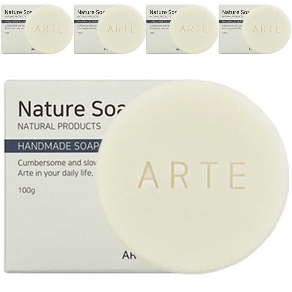 아르떼 코코넛 저자극 세안 비누, 100g, 5개입 14,900원