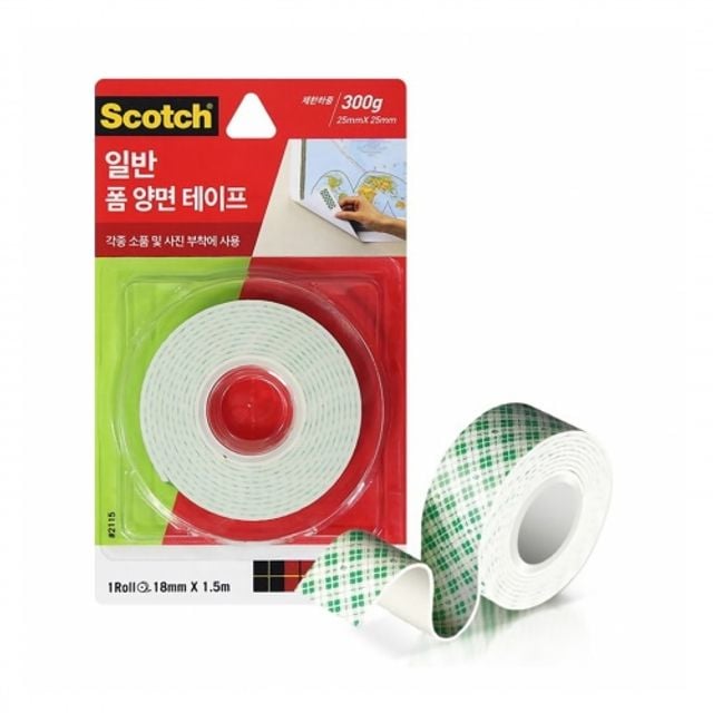 폼양면테이프2115 상자 24개입 3M 18mmx1.5m 76322EA 1(ea) 122,620원