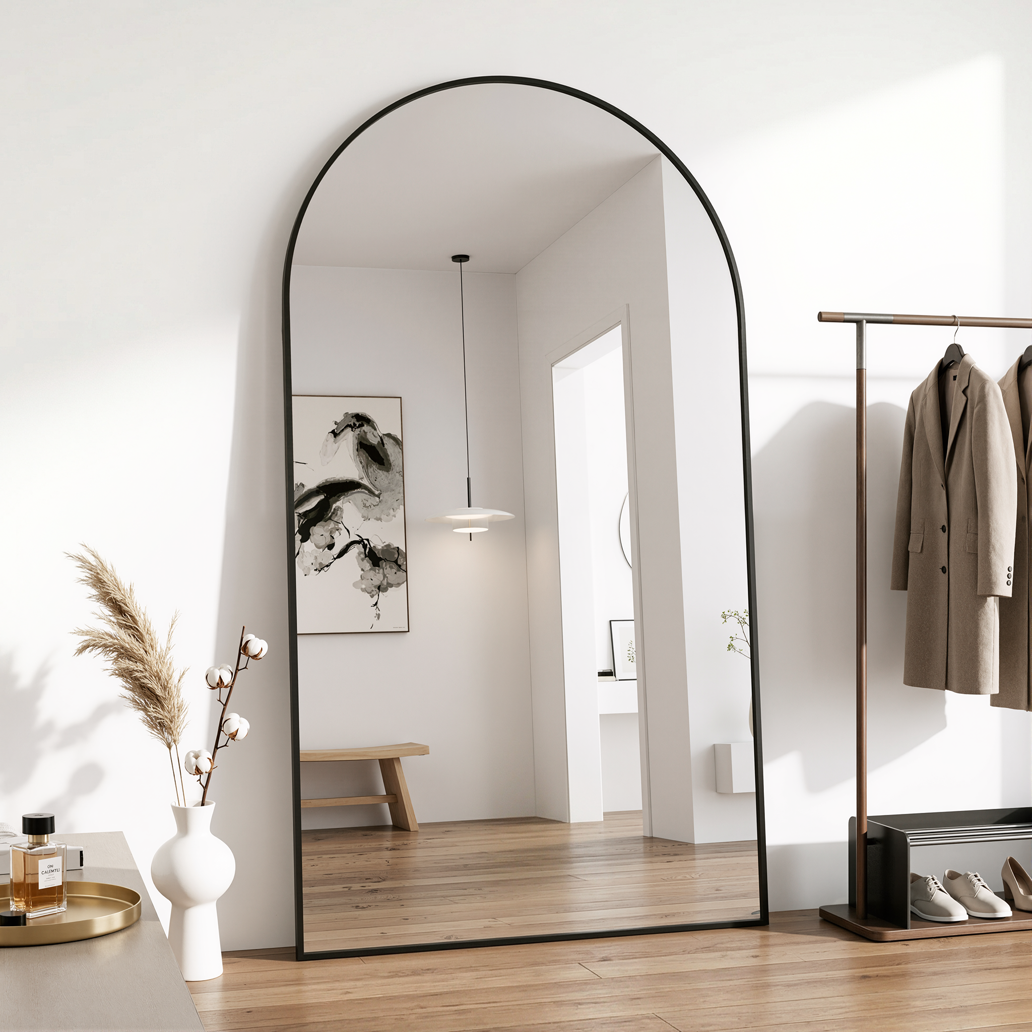 안토크 대형 전신거울 아치형 스탠드 벽걸이 거울 1900x1100mm 120,000원
