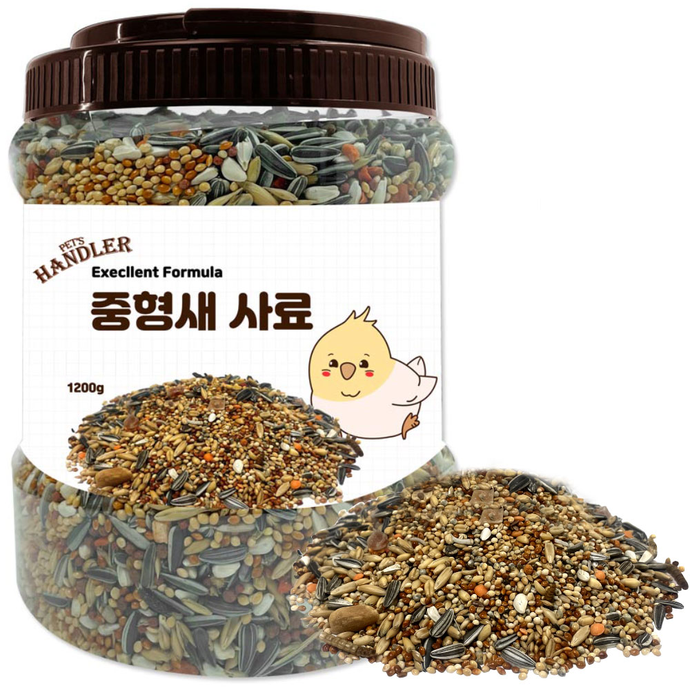 펫츠핸들러 엑설런트 포뮬러 중형새 사료, 1.2kg, 1개 11,800원