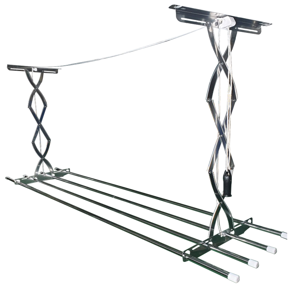 세양아트 2단 3단 상단봉 천장건조대 올 스텐 반자동 베란다 창고 천정 빨래건조대, 1세트 50,660원