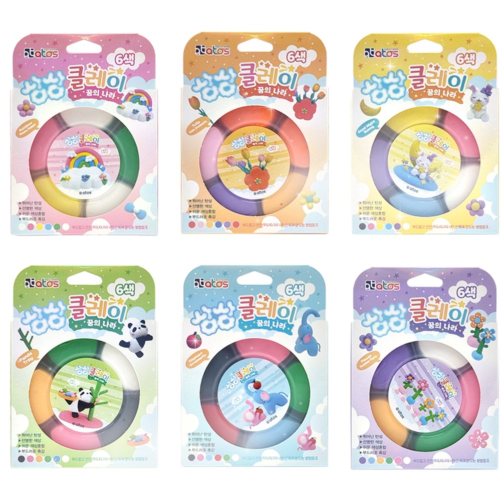 아토스 3000 꿈의나라 상상클레이 6색세트 11,970원