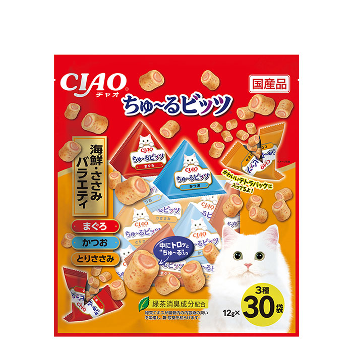 이나바 챠오 츄르비츠 버라이어티 12g 30개입 고양이간식, CS-206 해산물&닭가슴살 버라이어티, 360g, 1개 23,500원