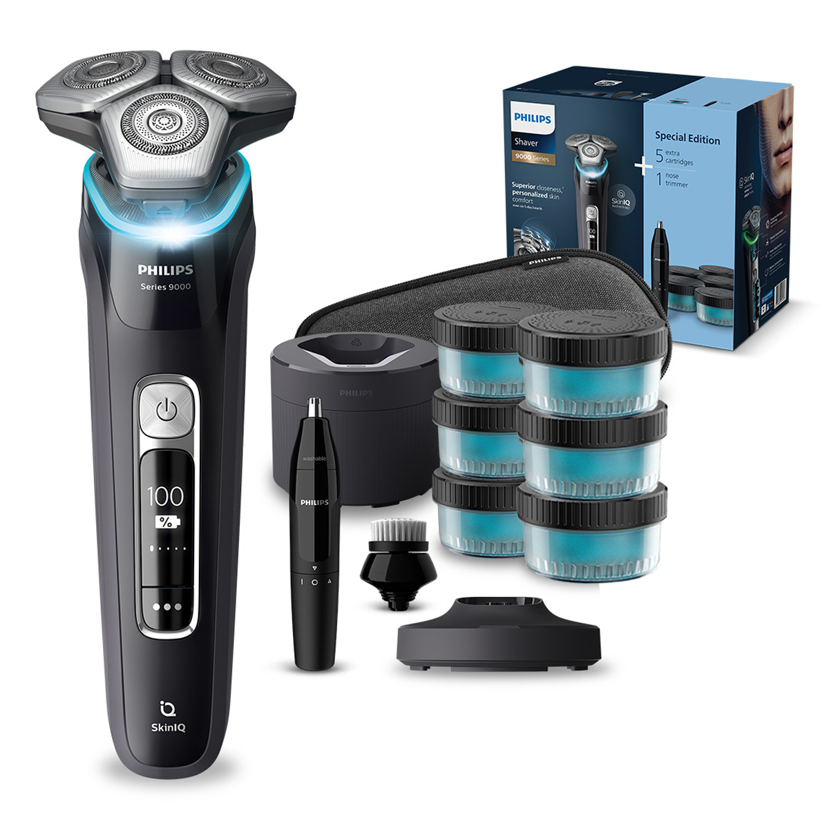 필립스 SkinIQ 9000 시리즈 전기면도기 디럭스 패키지 299,000원