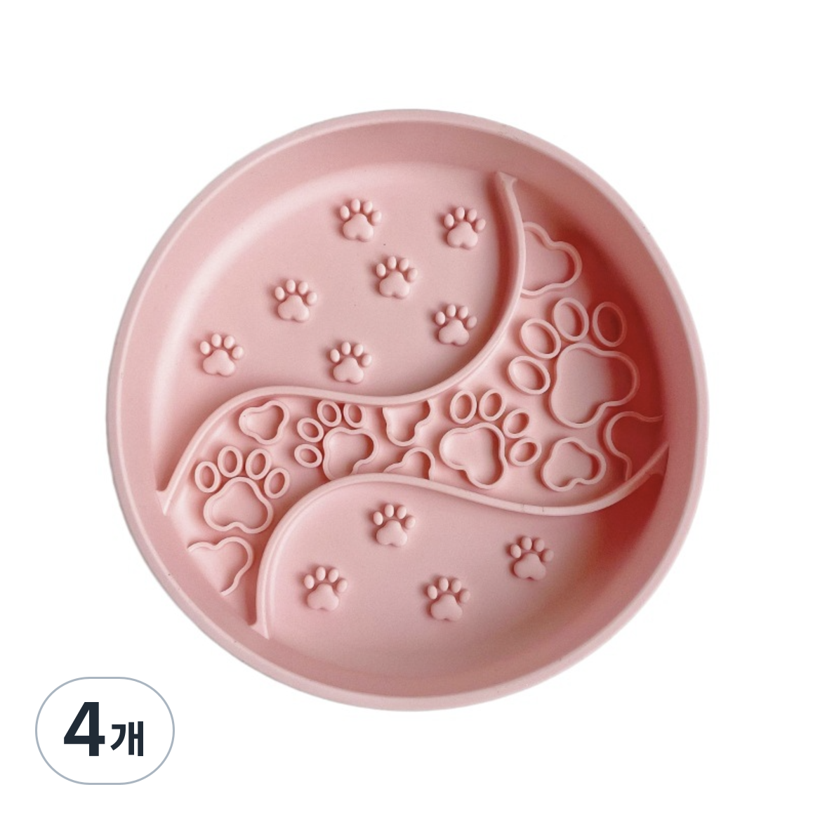 커채 반려동물 급체방지 식기 실리콘 슬로우식기 강아지 고양이 밥그릇, 핑크, 4개 46,900원