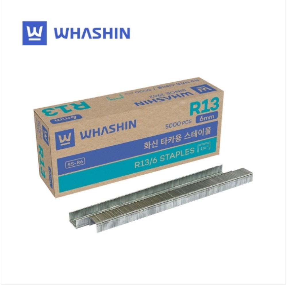 동주커넥터 화신 손타카핀 건타카핀 R-13-6mm 스테플러심 2,800원