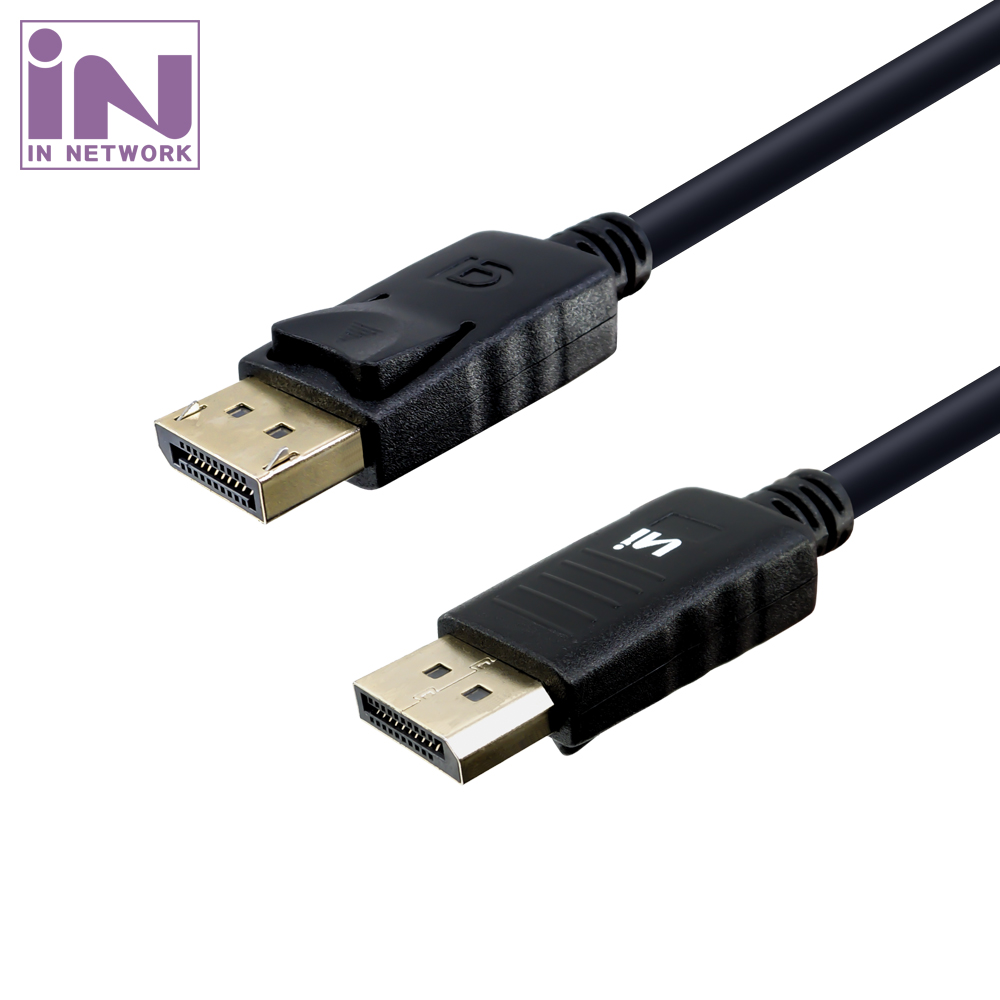 인네트워크 4K DisplayPort 1.2 케이블 1.5M IN-DP12V015 디스플레이포트(DP) 4K UHD 60Hz 금도금, 1개, 1.5m 4,980원