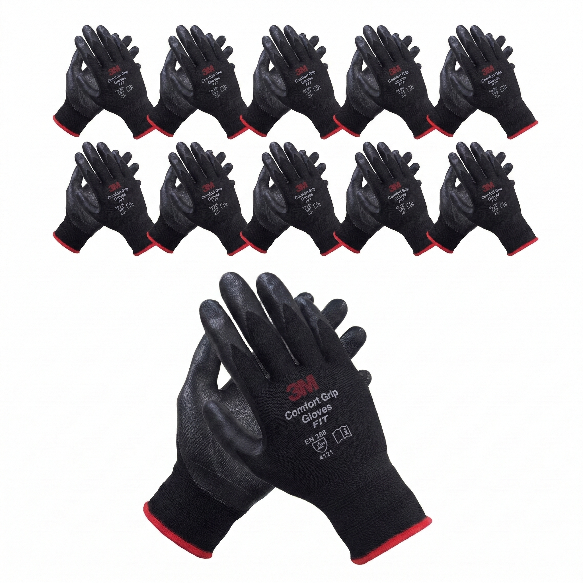 3M 컴포트그립 핏 FIT S사이즈 / 손바닥 NBR폼 코팅 미끄럼방지 작업 장갑 24,380원