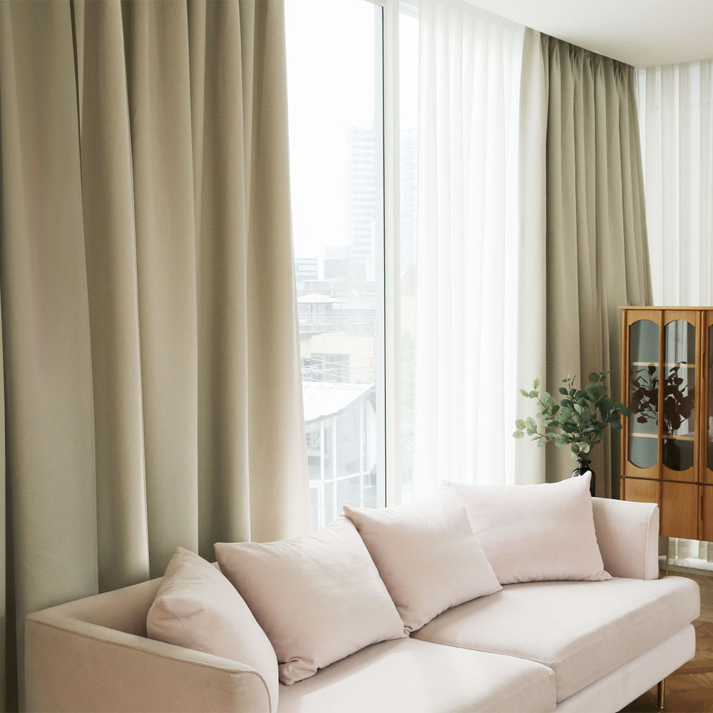 윈도우드레스 소프트 베이지 암막커튼 70,000원