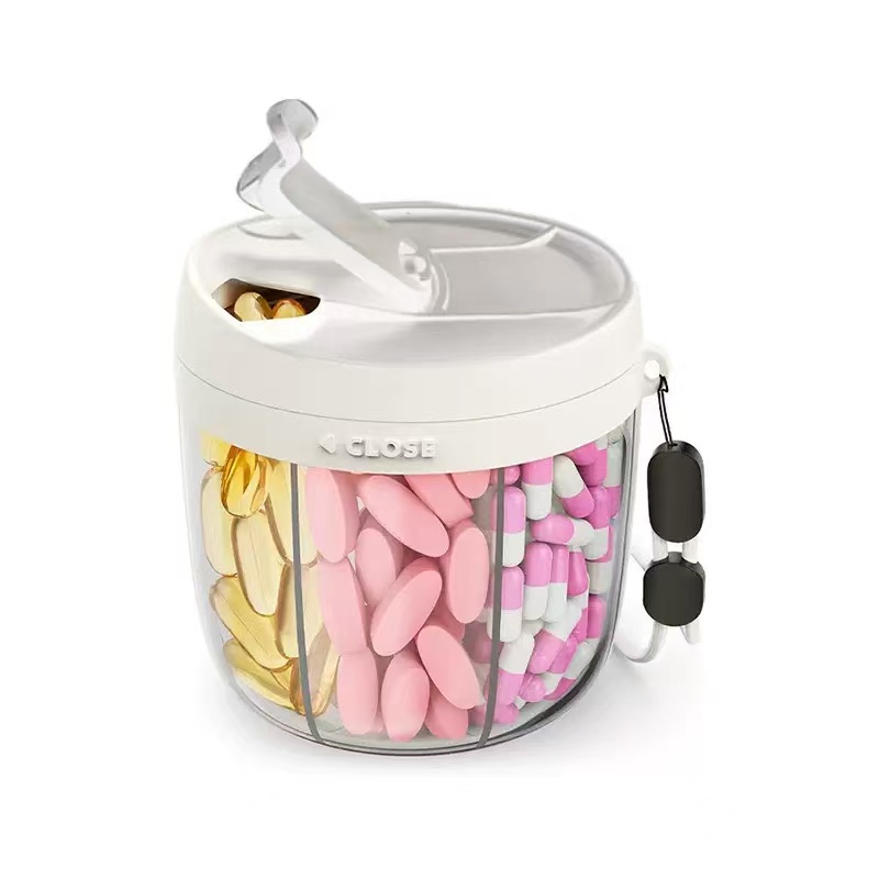 영양제 소분 케이스 일주일 휴대용 약통, 화이트, 1개 14,500원