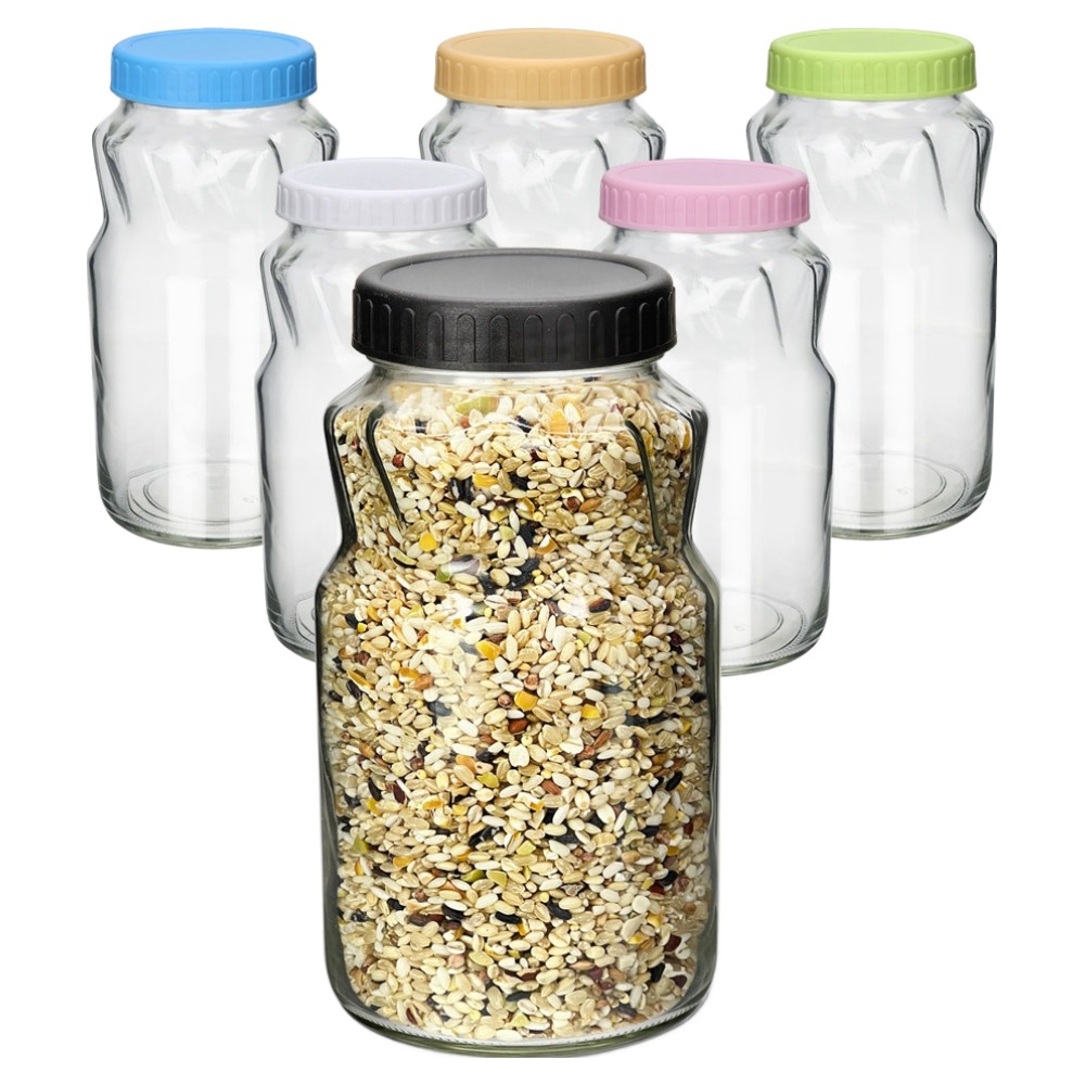 미르코리아 실리콘링 플라스틱 뚜껑 유리병 원형 그린, 블랙, 블루, 핑크, 화이트, 옐로우 YS1000 16,400원