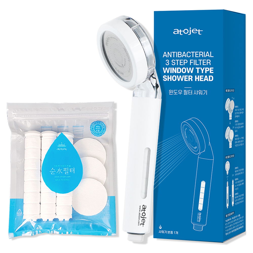 아토젯 윈도우 필터 샤워기 + 순수 세트, 1개, 화이트 28,400원
