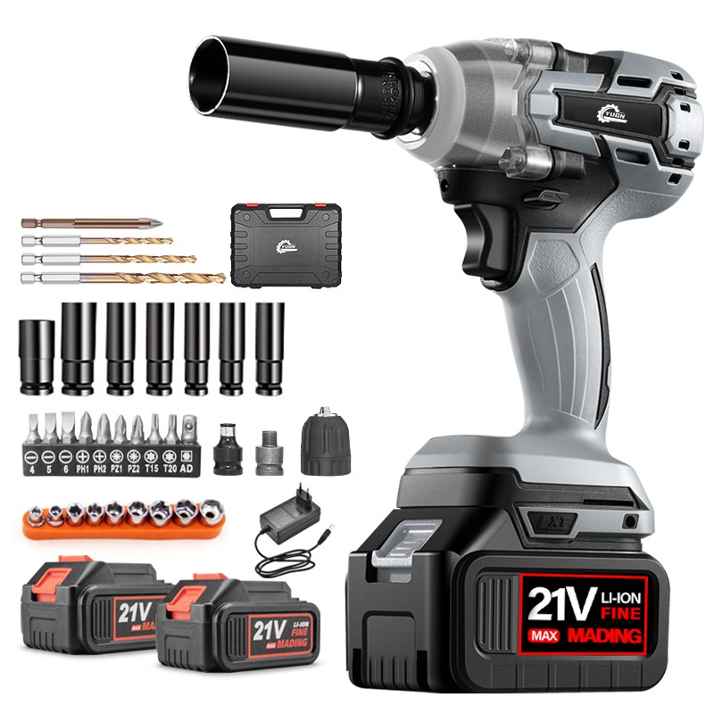 YUON 21V 고출력 무선 임팩드릴 렌치 무단변속 충전 임팩 드라이버 전동드릴 소형 전문가형 980토크 고급팩 4.0Ah 배터리 2개 풀세트, 1세트 139,000원