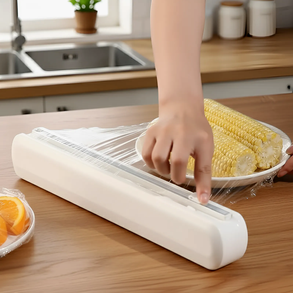 무아랑 흡착고정 안전칼날구조 랩 커팅기, 1개, 화이트 15,700원