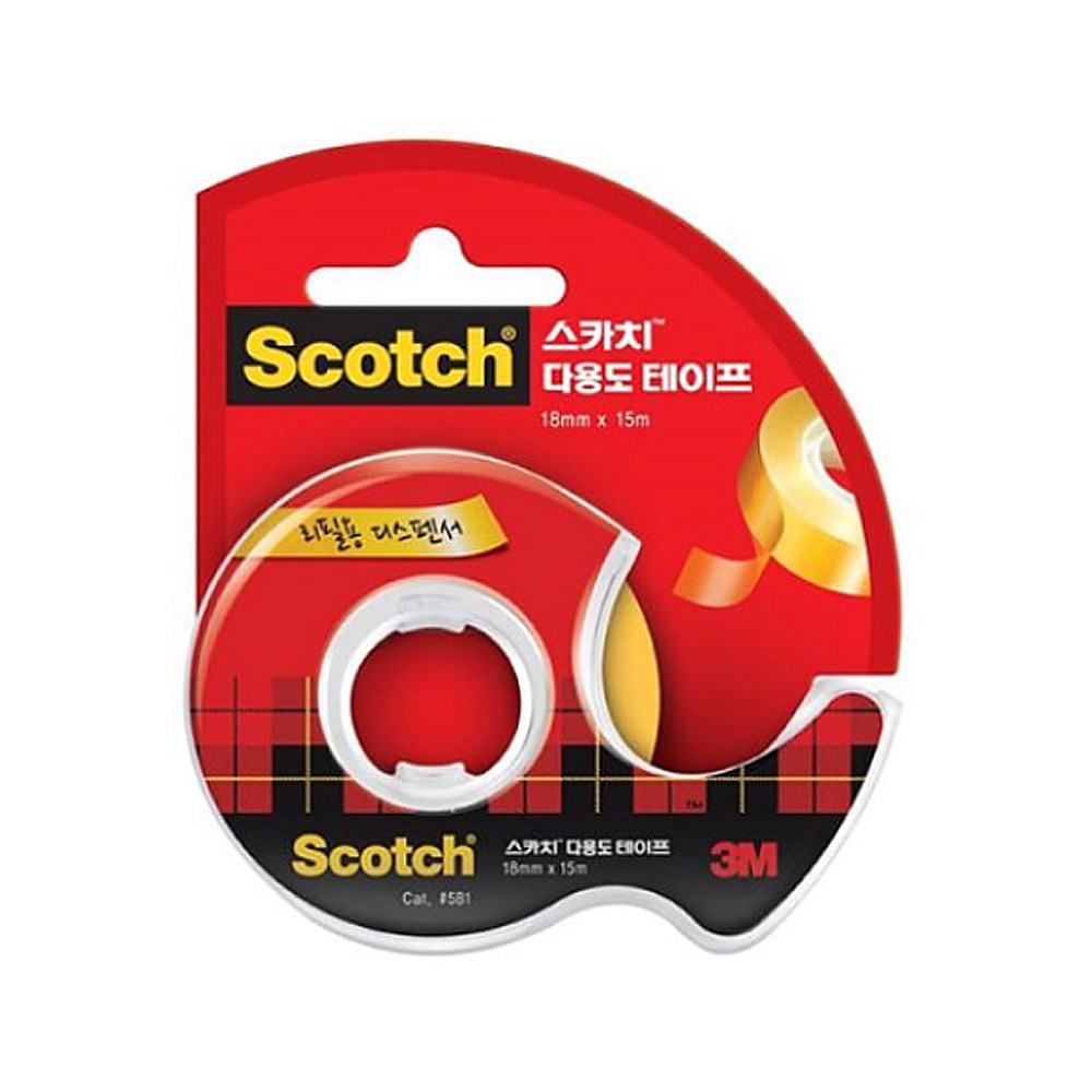 3M/다용도테이프/581/18mm*15M/문구 1,500원