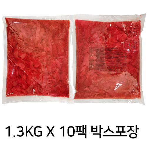 초절임 적초생강편 업소용 13KG 25,000원
